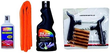 DR.3M A1127-CAR Wax Polish 250ml.+CAR RUBBING 100gm.(30gm Extra)+Microfiber Cloth (Orange). + Panchar kit (Master Combo Pack) DR.3M A1127-CAR Wax Polish 250ml.+CAR RUBBING 100gm.(30gm Extra)+Microfiber Cloth (Orange). + Panchar kit (Master Combo Pack)
