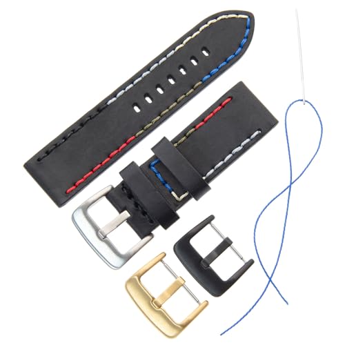 Gilden 18-28mm Gents Thick and Heavy Sport Calfskin Leather Watch Strap TS62