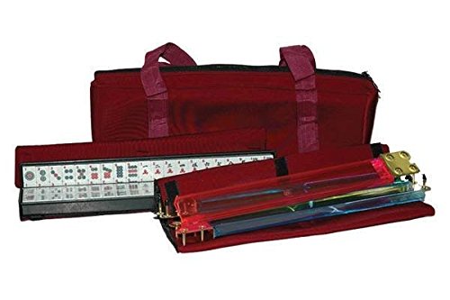 Western Mah Jong in Burgundy Bag