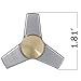 Fidget Spinner Metal Pro Series - [Infinity Silver] - Stress Reducer Figit toy for Kid & Adult [Easy Flick + Spin] Prime Hybrid Ceramic Ball Bearing Finger Spinner - Perfect For Anxiety,Autism,Boredom