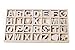 Mega Box of 168 Craft Wood Letters, Varying Natural Colors, Wood Alphabet, 2.125