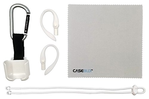 Accessory Kit for Apple AirPods | EARBUDi Earhooks, Keychain Case for AirPods, Neck Cord, Cleaning Cloth