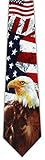 Eagle on USA Flag Tie