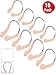 Nose Clip Swimming Competition Protector Nose Clips Swimming Nose Plugs for Adults Kids Using, Beige (16 Pieces)
