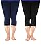 Zando Womens Breathable Plus Size Solid Capris Soft Comfort Yoga Pant Seamless Lightweight Cropped Sport Leggings