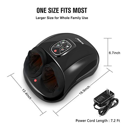 FIT KING Foot Massager Machine with Remote Deep Kneading and Shiatsu