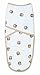 aden by aden + anais Easy Swaddle Wearable Baby Wrap, 100% Cotton Muslin, Safari Friends- Monkey- S/M