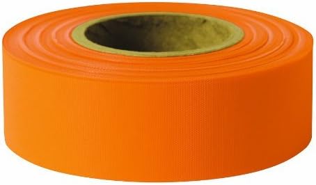 Swanson Tool RFOR600 6 Pack 1in. x 600ft. Taffeta Roll Flagging, Orange