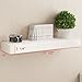 Fasthomegoods WALLNITURE Wall Mountable Floating Shelf with Drawer White