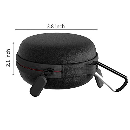 Huishang Apple Watch Charging Dock and Carrying Case, Charging Cable Winder Dock Station Support Holder Accessory for Apple Watch Series 3 / Series 2 / Series 1/ Nike + (Black Holder, Free Size)