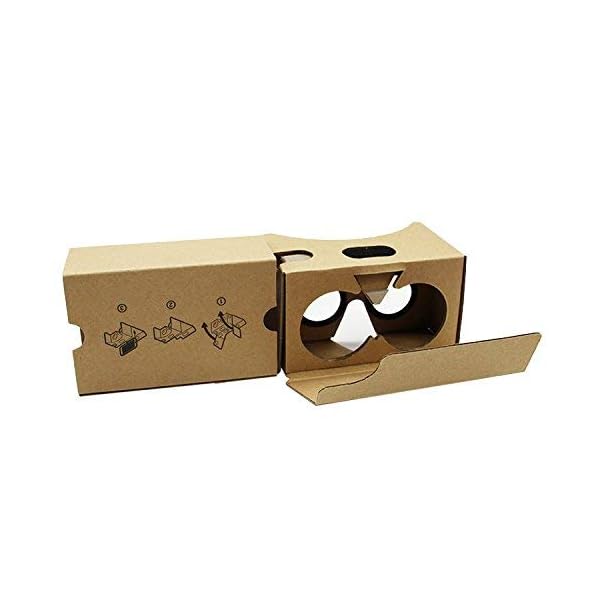 Google Cardboard, 3D VR Headsets DIY Virtual Reality box Glasses with Clear Optical Lens and Comfortable Head Strap for All 4-6 Inch Smartphones (VR2.0 Yellow, 1Pack) - Image 6