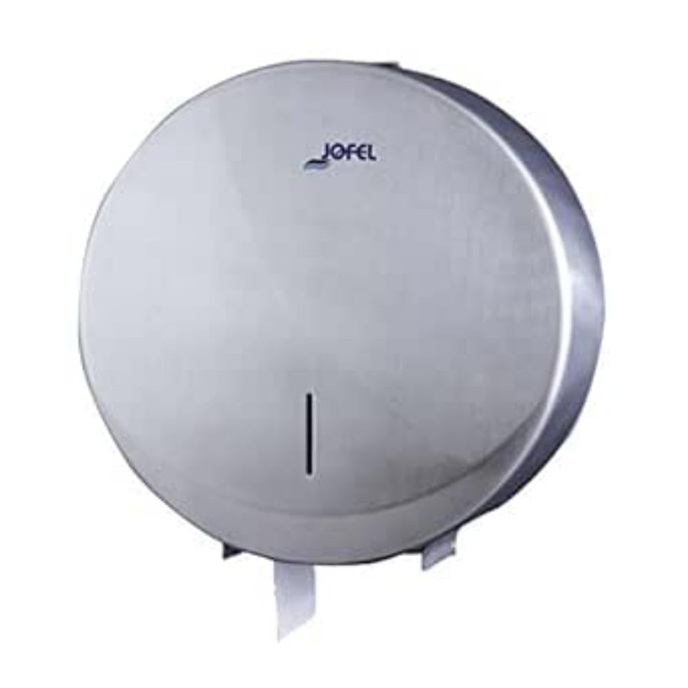 Jofel ae25000 Futura Toilet Roll Holder, Stainless Steel Satin, 300 m