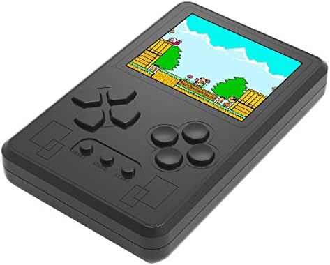 Portable Handheld Game Console Built in 318 Mini Video Games 2.6" Screen Rechargeable Battery Great for Gaming Entertainment Birthday Xmas Present to Adults and Kids (Black)