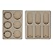 Baoblaze 2 Pieces Mixed DIY Silicone Mould Soy Candles Aroma Wax Tablets Mold for Dried Flowers Resin Soap Clay Craft Making Mold DIY Pendant Bookmark Necklace Jewelry Making Mould