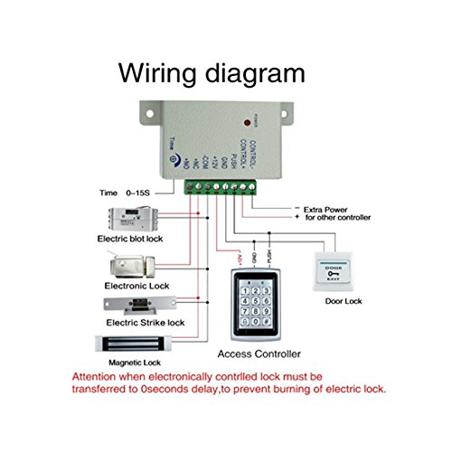 10 RFID Keychains + Waterproof Rain Cover + Rfid Metal Keypad Supports 1000 Users Wiegand-26 Interface (Input / Output)