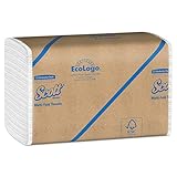 Scott Essential Multifold Paper Towels (01840) with Fast-Drying Absorbency Pockets, White, 16 Clips / Case, 250 Sheets / Clip, 4,000 Towels / Case
