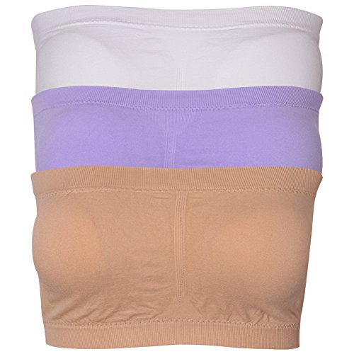 DD DEMOISELLE Padded Sports Bralette, Women Strapless Top Vest Breathable Sports Bras Bandeau Boob Tube