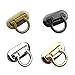 RAYNAG Set of 4 Ring Clasp Turn Lock Metal Hardware for DIY Handbag Shoulder Bag Closure Purse Making Supplies