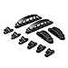 eBoot 10 Pieces Plastic Computer Networking Wire Cable Clip Organizer, Black