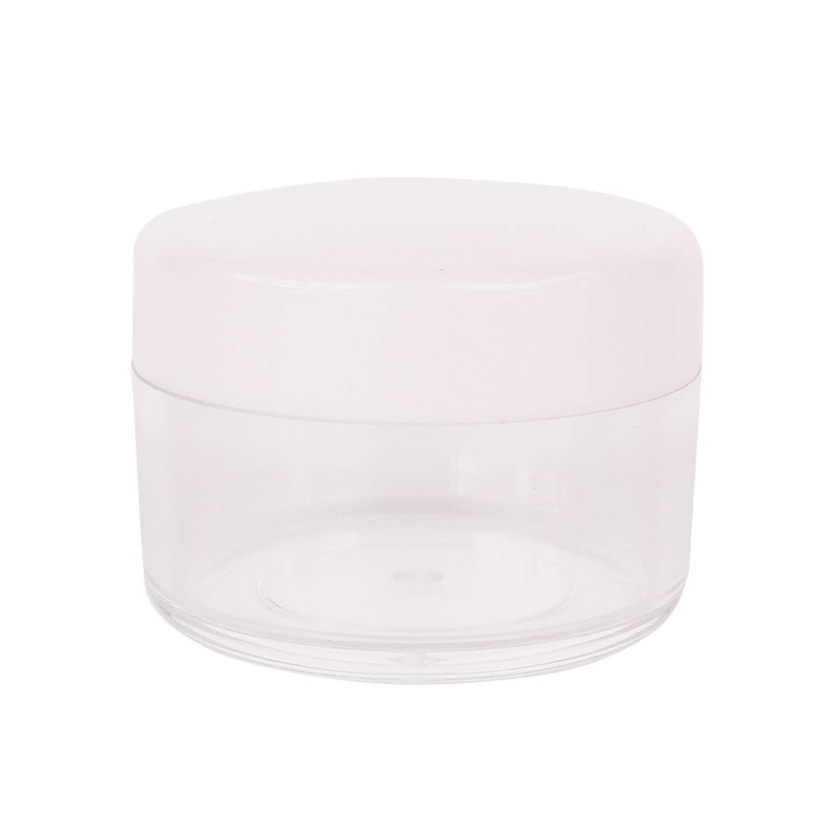 GreatforU 20pcs 15 Gram 15ml Small Empty Sample Jars, Refillable Cosmetic Container, Plastic Round Pot WHITE Screw Cap Lid, Tiny 15g Bottle for Makeup Eye-shadow Nails Salves Ointments, Free Spatulas : Beauty
