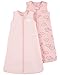 Carter's Baby Girls 2-Pack Cotton Sleepbag, Pink Cloud/Stripe, Medium