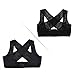 Lifemall Women Chest Brace Up Hunchback Posture Shape Corrector X Strap Vest (M, Black)