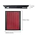 Upgr8 U8701-3904 Hd PRO OEM Replacement High Performance Dry Drop-in Panel Air Filter Red