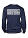 Fishers Sportswear EMT Reflective Long Sleeve T-Shirt Large Navy