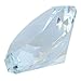 Giant 100 mm Clear Cut Glass Faceted Crystal Diamond
