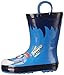 Western Chief Boys Waterproof Printed Rain Boot with Easy Pull On Handles, Monster, 3 M US Little Kid
