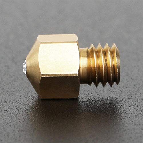 Heitaisi 0.4mm 3D Printer Nozzles, Wear Resistant Extruder Head for MK8 3D Printer, Compatible with PETG ABS PEI PEEK and Other Consumables