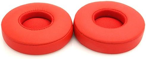 iParaAiluRy Replacement Earpads Ear Pad Cushion Kit Compatible for Beats EP Headphones Headset - Red