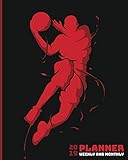 2019 Planner Weekly And Monthly: Calendar Schedule and Organizer. Inspirational Quotes, Red Basketball Cover | January 2019 through December 2019 by Paper Pumpkin