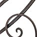 Adeco Black Flower Urban Design Metal Wall Decor for Nature Home Art Decoration & Kitchen Gifts