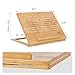 NBWOOD Adjustable Laptop Stand Pad Lap Desk Natural Bamboo, Wide Stand with 6 Tilting Angles for Notebooks up to 17.3 Inches, Ventilated, Heavy Duty, 15.7″L x 12.4″Wthumb 1