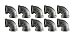 Black Cast Pipe Fitting, Elbow 90, 3/4