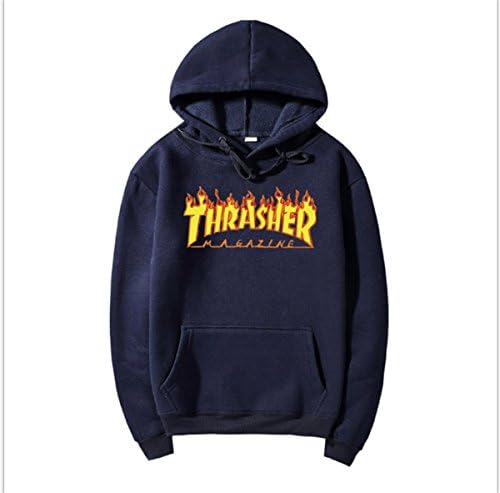 DKSM Thrasher Logo men's Fleele Hoodies Cotton Women's long sleeve Clothing