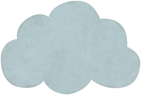 Lilipinso Children's Rug/Children's Room Rug Cloud 100% Cotton Size 64 x 100 cm Aqua Contemporary Creative Available – Inspire – Easy to use – Trend