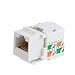 CableCreation 20-Pack Cat6 / RJ45 Keystone Module Connector, White primary