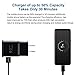 Vertebraid Adaptive Fast Wall Charger Adapter with USB Type C to A Cable Cord Compatible Samsung Galaxy S10 / S9 / S9+ / S8 / S8 Plus/Active/Note 8 / Note 9 and More(Black)