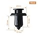 Powseed Auto Repair Set 1pcs Steel Fastener Removal Open Door Panel, 20 pcs 8mm and 20pcs 10mm Push-Type Plastic Bumper Fender Rivet Clips