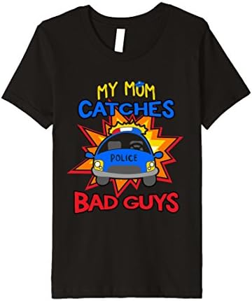 Kids Proud Child of Mom Police Shirt