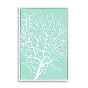 Framed Canvas Wall Art for Living Room, Bedroom Branches Illustration V Canvas Prints for Home Decoration Ready to Hang - 16x24 inches