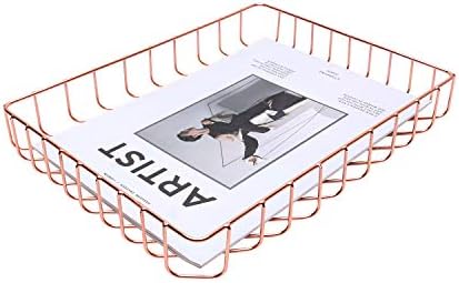 Z Plinrise Metal Desk File Tray Wire Letter Tray Organizer For