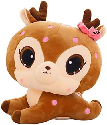 Jumbo Squishy Toy,Keliay 30cm Stuffed Animal Soft Simulation Lovely Plush Cute Deer Collection Doll Stress Reliever Toy (Brown)