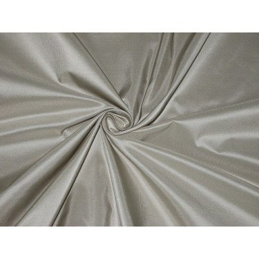 100% PURE SILK TAFFETA FABRIC LIGHT SILVER COLOR 54" BY THE YARD- Hobbies,Home decor,Sewing,Fashion,Doll Dress,Furnishing,Interior.