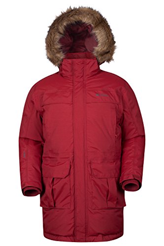 Mountain Warehouse Antarctic Extreme Menâs Down Insulated Jacket - Waterproof, IsoDry Fabric 