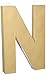 Darice 2861-N Paper Mache Letter 12Inx1.5In, Natural