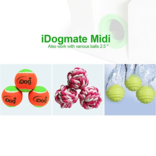 iDogmate Ball Launcher Automatic Rechargeable Ball Thrower Tennis Ball Launcher Remote Interactive Machine with 3 Safe Balls (Large - Midi) - Thumbnail 7