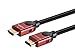 Monoprice MP-RD3 Select Metallic Series High Speed HDMI Cable, 4K @ 24Hz, 10.2Gbps, 28AWG, 3ft, Red